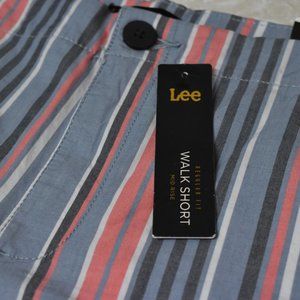 Lee Walk Shorts Mid Rise Striped Sz 20 New Summer